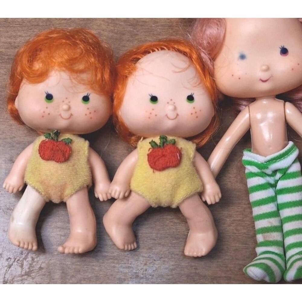 Vintage Strawberry Shortcake Dolls (6) Orange Blossom Apple Dumpling - Picture 2 of 5
